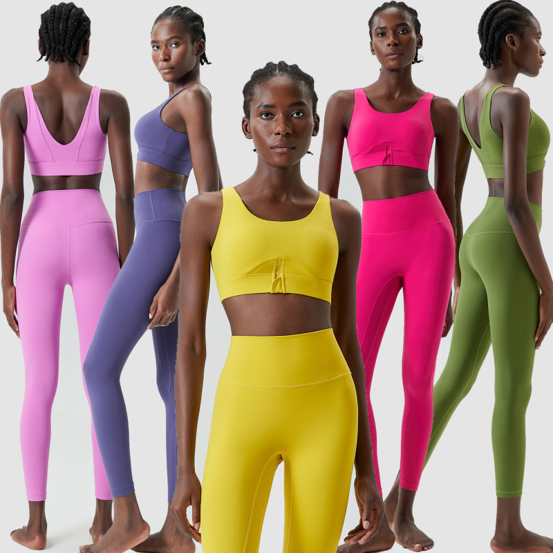 Two Pieces Set Zipper Yoga Spo - Yoga Fitness Outfit review and price