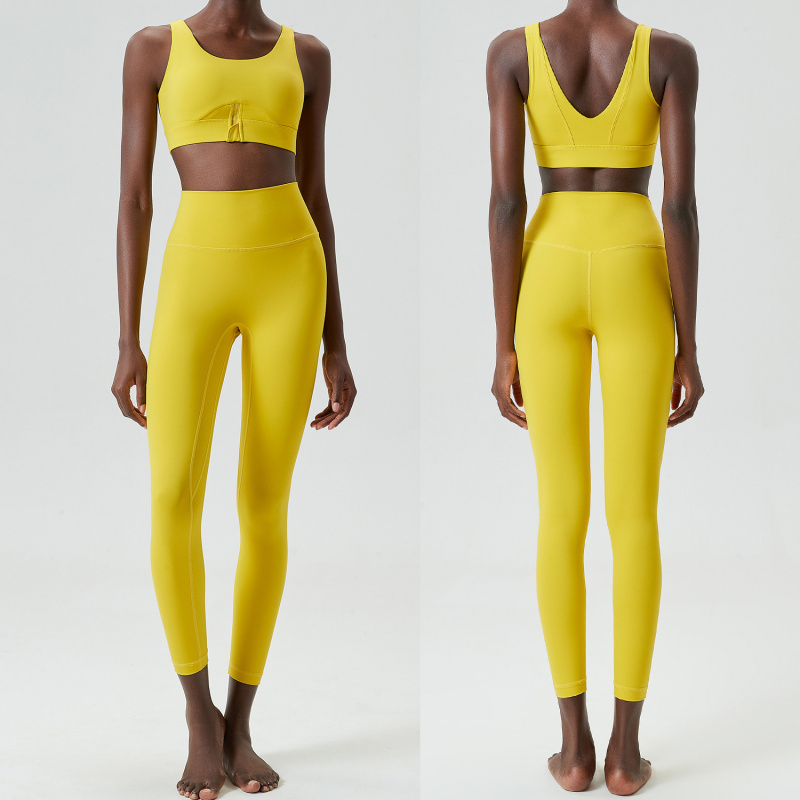 Two Pieces Set Zipper Yoga Spo - Yoga Fitness Outfit review and price