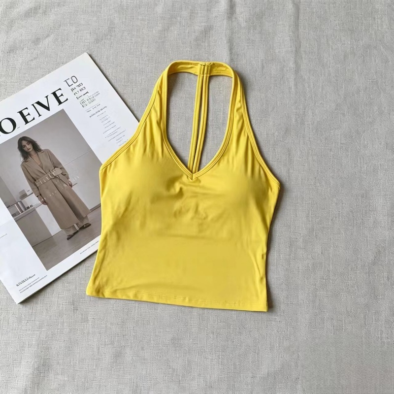 V‑Neck Halter T‑Back Yoga Tank - Yoga Fitness Studio review and price
