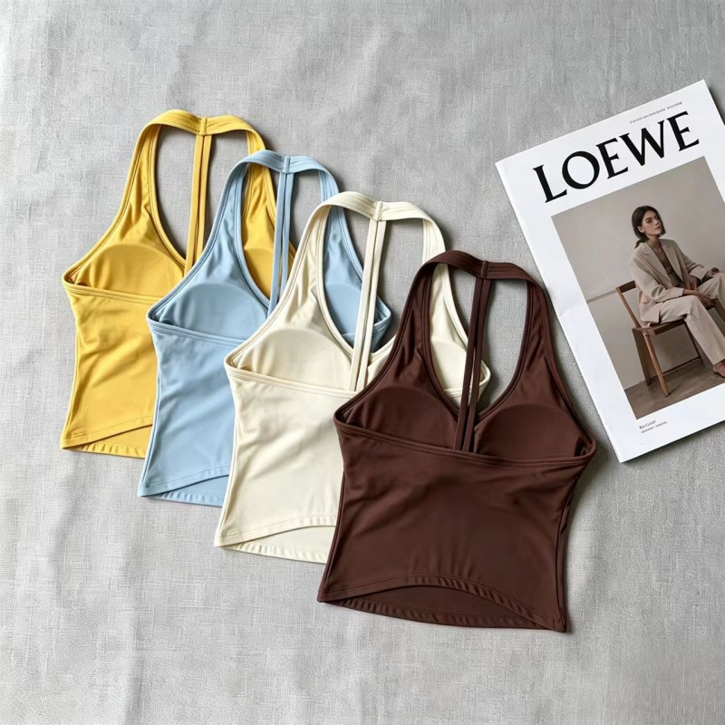 V‑Neck Halter T‑Back Yoga Tank - Yoga Fitness Studio review and price
